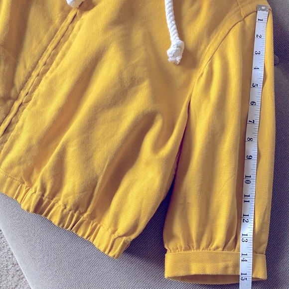 3/$15 Gap Yellow Cropped Jacket Size S Y2K Vintage - Picture 3 of 6